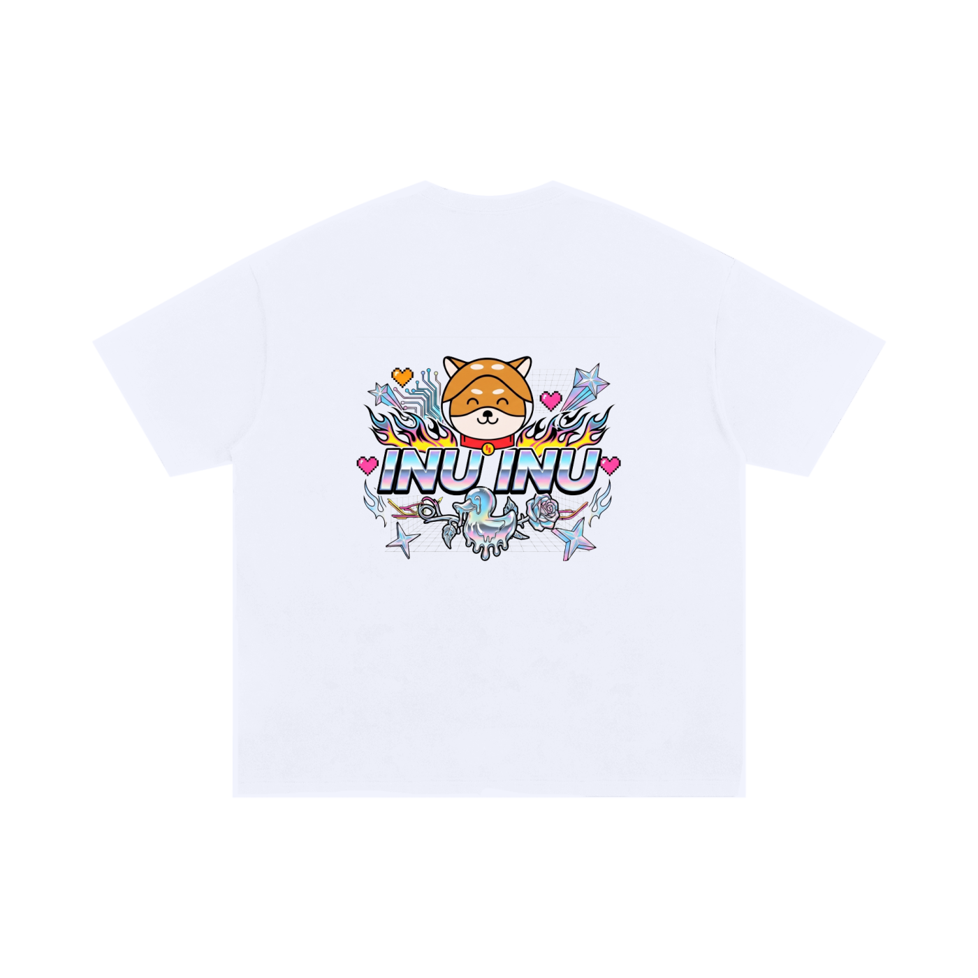 Inu Inu Oversized Cotton T-Shirt