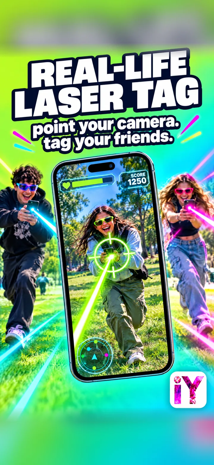 لعبة Laser Tag في العالم الحقيقي تُلعب بكاميرا الهاتف في تطبيق iYiYi